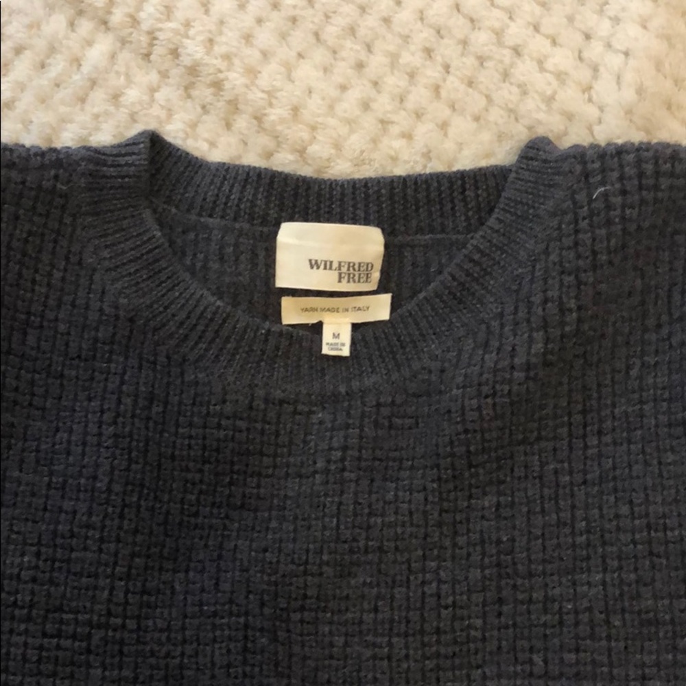 Aritzia charcoal wool sweater